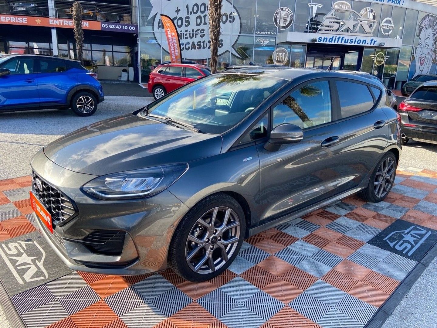 FORD FIESTA - 1.0 95 BV6 FLEXFUEL ETHANOL ST-LINE Caméra JA 17" 1° main